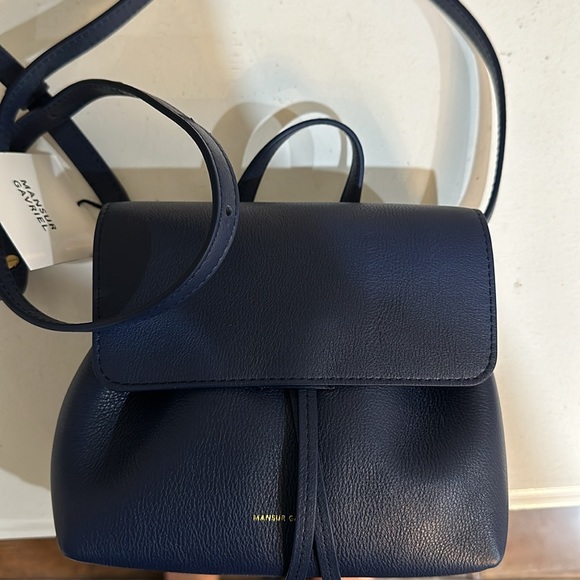 NWT - Mansur Gabriel crossbody mini soft lady bag - Navy - Picture 3 of 9
